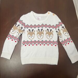 Reindeer holiday sweater‎ size 4T